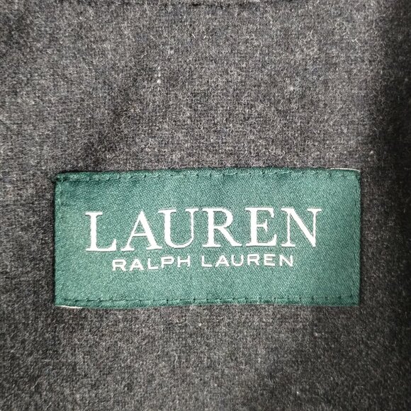 Lauren Ralph Lauren Lined Herringbone pattern Wool Blend Coat Size 46R - Picture 11 of 16